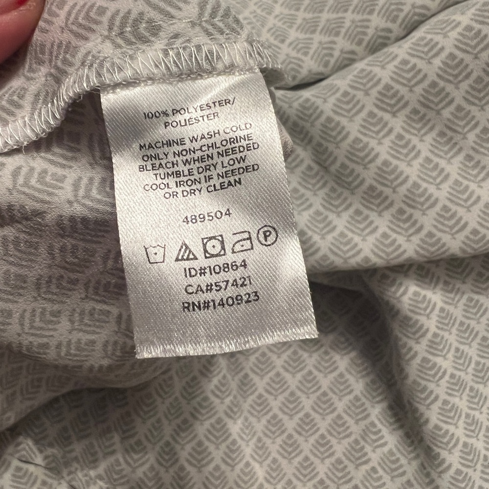 LOFT Gray Patterned Blouse - image 9